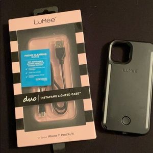Lumee duo iPhone 11 Pro, Xs, X case matte black